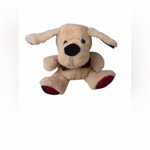 Plush Puppy Stuffed Animal with Plaid Accents – Soft & Cuddly Dog Toy